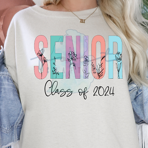 2024 Senior Floral Shirt
