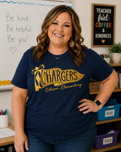 Load image into Gallery viewer, Edison Chargers Floral Pennant