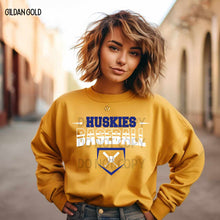 Load image into Gallery viewer, Huskies Baseball Plate and Bats