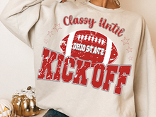 Load image into Gallery viewer, Classy Until Kickoff Football Customizable Shirt