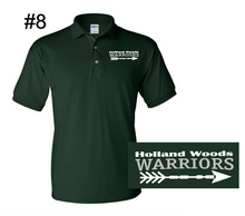 Load image into Gallery viewer, Holland Woods Forest Green Polo Design 8