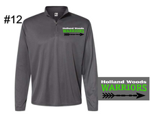 Load image into Gallery viewer, Holland Woods Dark Gray 1/4 Zip Design 12