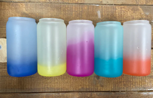 Load image into Gallery viewer, Cold Color Change 16 oz Glass Tumbler