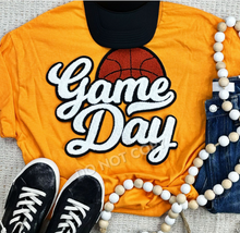 Load image into Gallery viewer, Game Day Basketball Chenille Patch Shirt