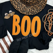 Load image into Gallery viewer, Orange Boo Chenille Patch Shirt