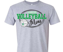 Load image into Gallery viewer, Swirl Oval Mascot Mom Volleyball Customizable Shirt