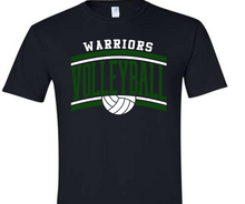 Load image into Gallery viewer, Classic Mascot Curved Volleyball Customizable Shirt