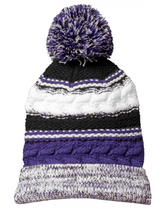 Load image into Gallery viewer, Pom Pom Team Beanie With Patch