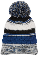 Load image into Gallery viewer, Pom Pom Team Beanie With Patch