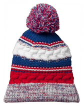 Load image into Gallery viewer, Pom Pom Team Beanie With Patch