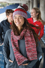 Load image into Gallery viewer, Pom Pom Team Beanie With Patch