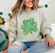 Load image into Gallery viewer, Watercolor Shamrock St. Patrick's Day