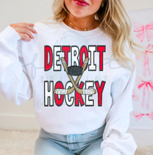 Load image into Gallery viewer, Detroit Hockey Cross Sticks