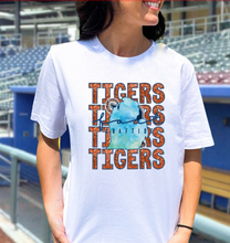 Load image into Gallery viewer, Detroit Baseball Stacked Tigers Coming Through Old English D