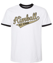 Load image into Gallery viewer, District 7 All-Stars Softball Ringer Sleeve Fan Shirt