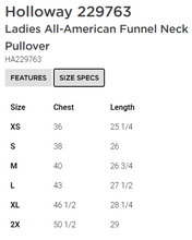 Load image into Gallery viewer, Emmett Irish Softball Ladies Funnel Neck Pull Over