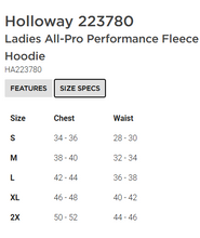 Load image into Gallery viewer, Kimball Cobras Baseball All Pro Performance Fleece Hoodie