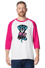Load image into Gallery viewer, Kimball Cobras Softball Unisex 3/4 Raglan T-Shirt
