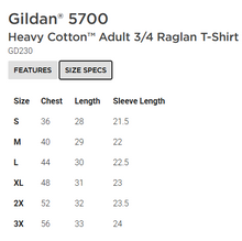 Load image into Gallery viewer, Kimball Cobras Softball Unisex 3/4 Raglan T-Shirt