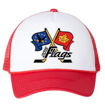 Load image into Gallery viewer, Port Huron Flags Foam Trucker Hat with Logo