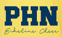 Load image into Gallery viewer, 2024 PHN Huskies Sideline Cheer Football T-shirt Optional Pre-Order