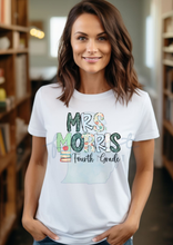 Load image into Gallery viewer, School Alpha Boho Pastel Teacher Name with Grade Level
