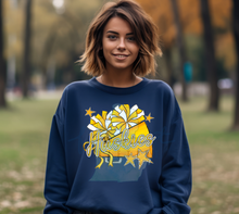 Load image into Gallery viewer, Huskies Cheer Yellow Gold Pom and Megaphone Stars