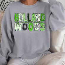 Load image into Gallery viewer, Green and Black Holland Woods School Alpha