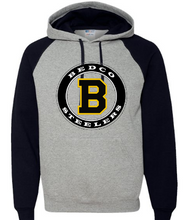 Load image into Gallery viewer, Bedco Steelers Color Blocked Raglan Hoodie