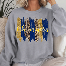 Load image into Gallery viewer, Chargers Faux Glitter Brushstrokes