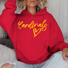 Load image into Gallery viewer, Michigamme Handwritten Cardinals Heart