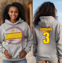 Load image into Gallery viewer, Lumberjack Softball Curved Stitches