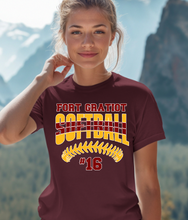 Load image into Gallery viewer, Fort Gratiot Softball With Number