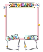 Load image into Gallery viewer, Last Day of School Autograph Shirt Floral Rainbow