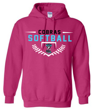 Load image into Gallery viewer, Kimball Cobras Softball Unisex Gildan Heavy Cotton Hoodie