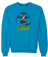 Load image into Gallery viewer, Kimball Cobras Softball Unisex Gildan Heavy Cotton Crewneck Sweatshirt