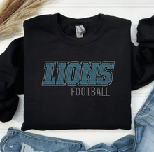 Load image into Gallery viewer, Lions Football Sparkle (flat sequins)