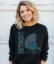 Load image into Gallery viewer, Detroit Football Helmet 1934 Sparkle (flat sequins)