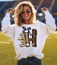 Load image into Gallery viewer, Huskies Football Letter H Bow