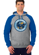 Load image into Gallery viewer, Port Huron Jayhawks Color Blocked Raglan Hoodie