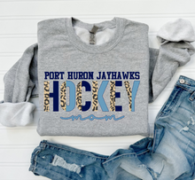 Load image into Gallery viewer, Port Huron Jayhawks Leopard Hockey Mom (sis, etc)