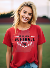 Load image into Gallery viewer, Port Huron High School Softball Redhawks Stitches