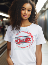 Load image into Gallery viewer, Port Huron High School Softball Redhawks Circle Stitches