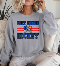Load image into Gallery viewer, Port Huron Flags Hockey Logo Stripes