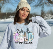 Load image into Gallery viewer, Baby It's Cold Outside Faux (fake) Embroidery