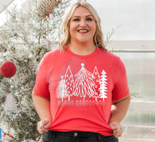 Load image into Gallery viewer, Scribble Trees Merry Christmas Bulbs Pink or White