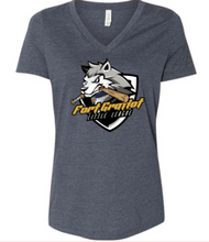 Load image into Gallery viewer, FGLL Ladies Relaxed V-neck T-Shirt