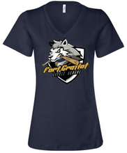 Load image into Gallery viewer, FGLL Ladies Relaxed V-neck T-Shirt