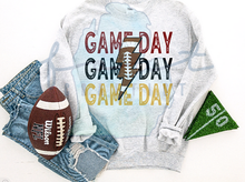 Load image into Gallery viewer, Game Day Lightning Bolt Football Customizable Shirt