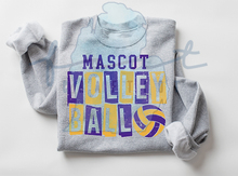 Load image into Gallery viewer, Mascot Squares Volleyball Customizable Shirt